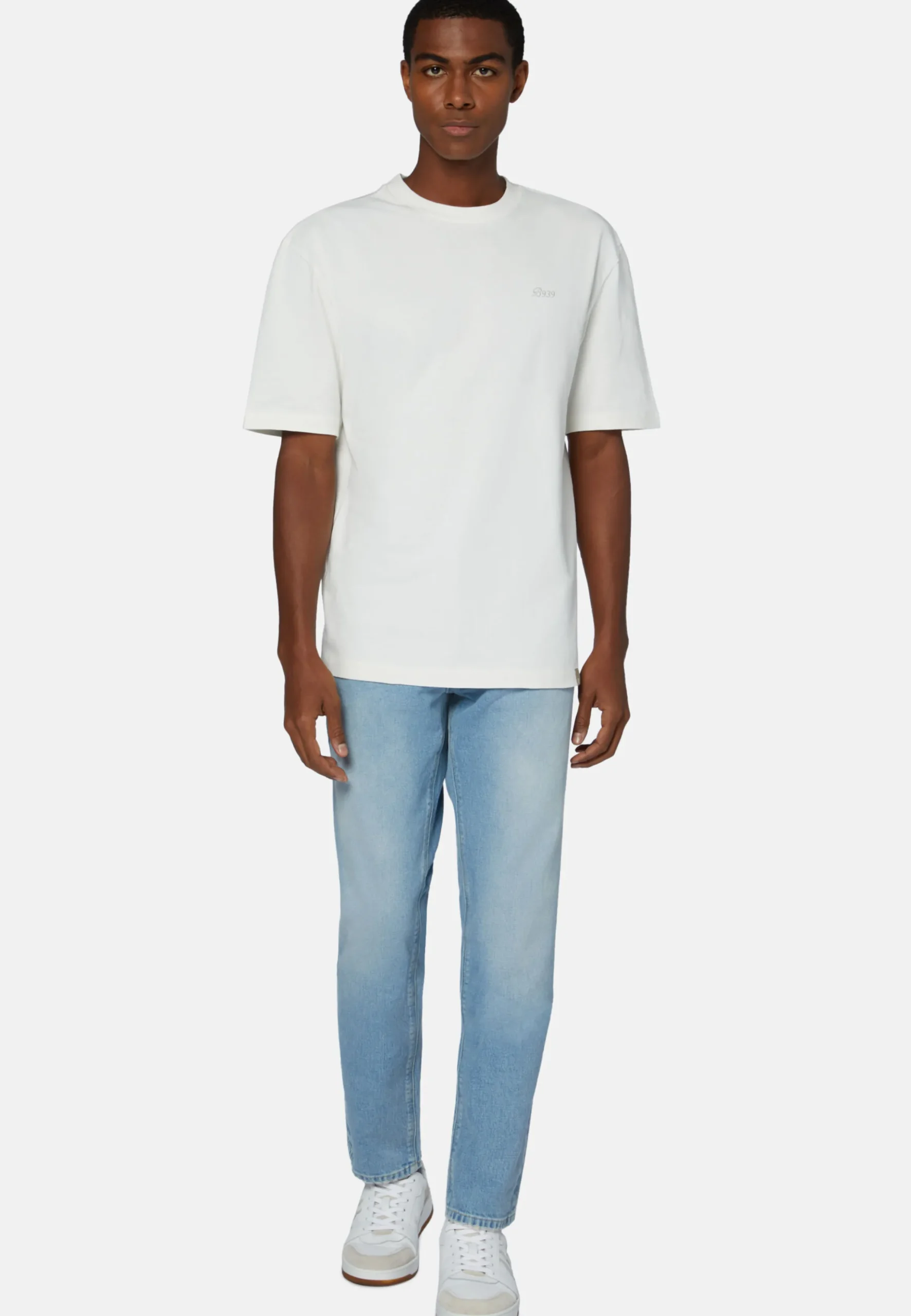 T-Shirt In Misto Cotone